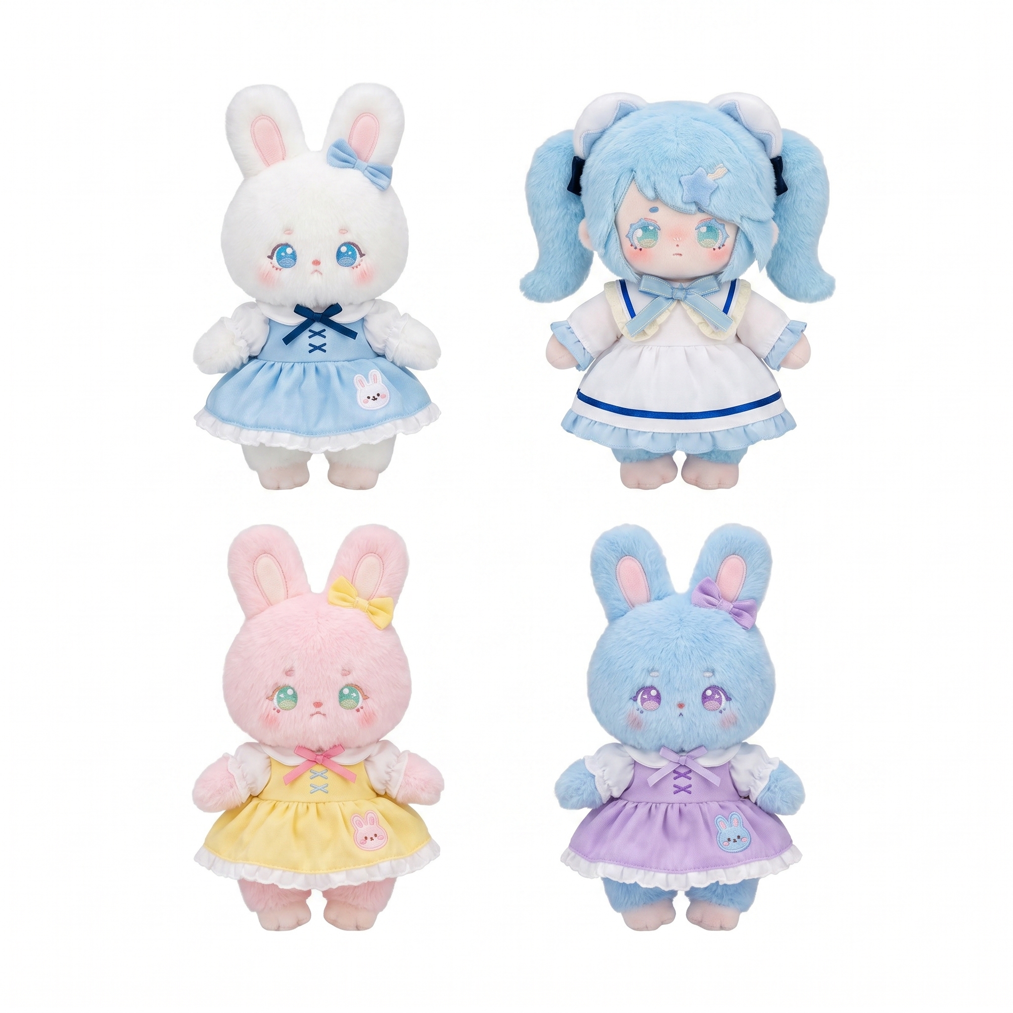 Dumia Forest Family plush figures
