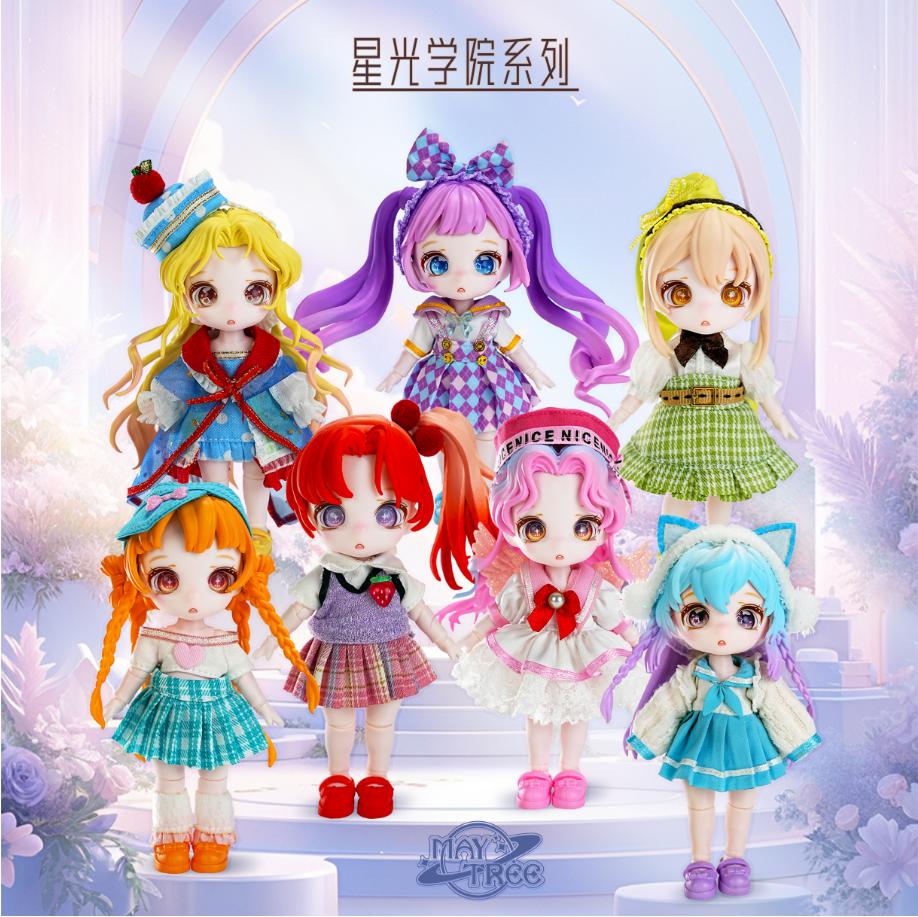 Starlight Academy action figures on a desk